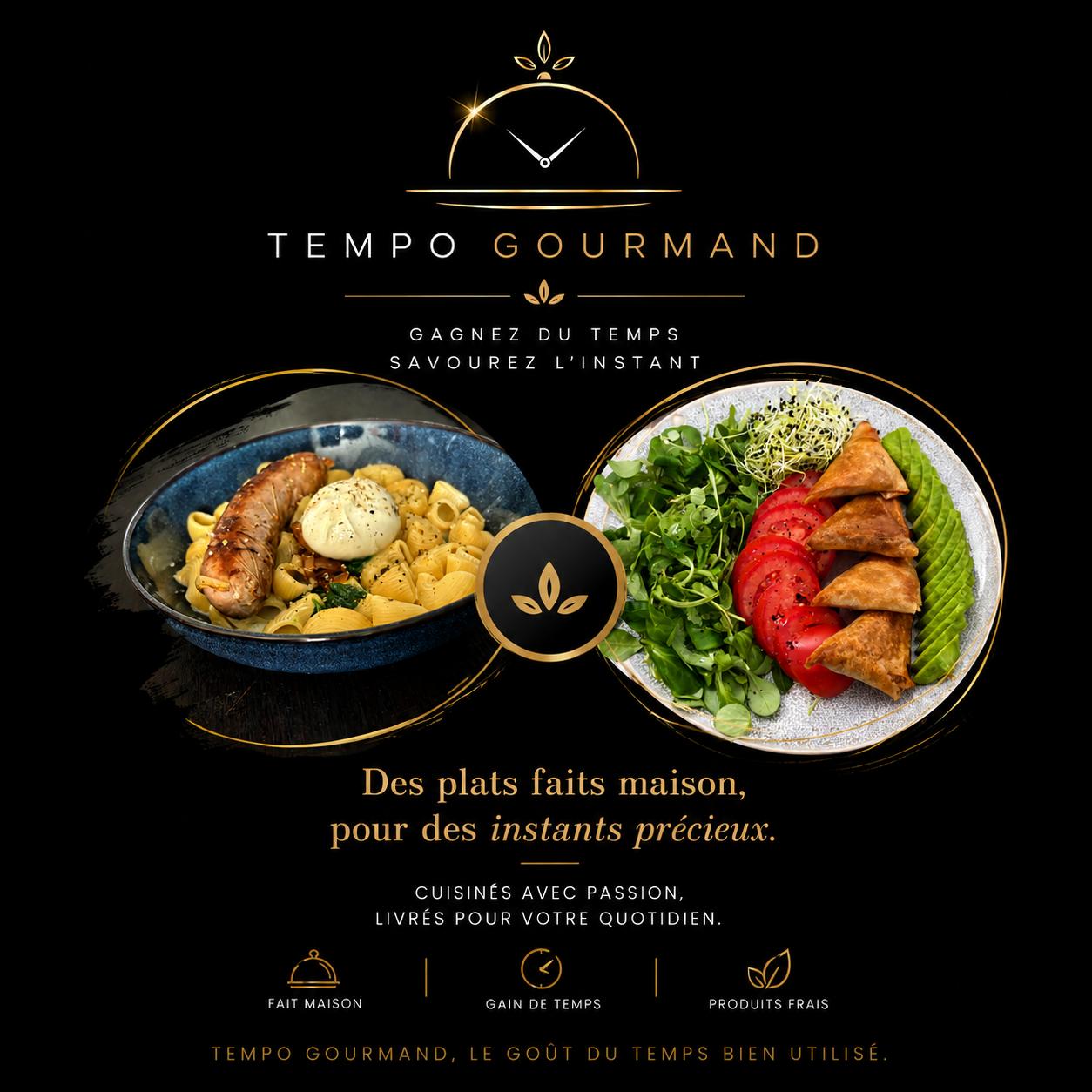 Gratin maison et salade d'accompagnement, Tempo Gourmand