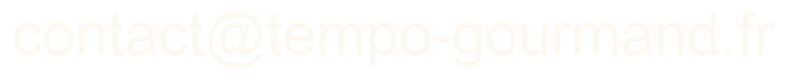 adresse e-mail Tempo Gourmand (image anti-spam)